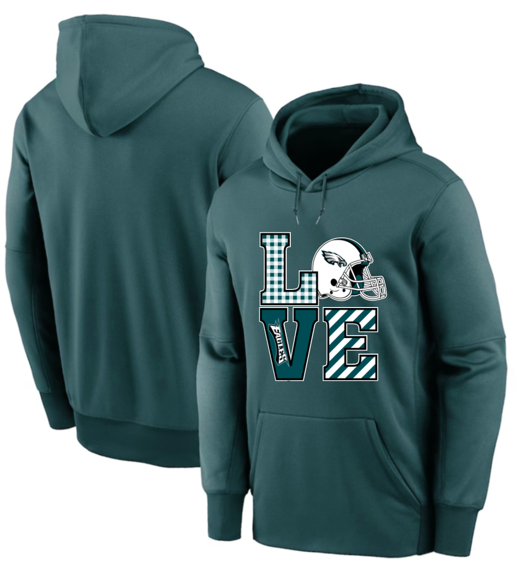 Men 2025 Philadelphia Eagles green hoodie style 21->philadelphia eagles->NFL Jersey
